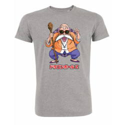T-shirt Dragon Ball Z - Tortue Géniale - Fond gris - M 