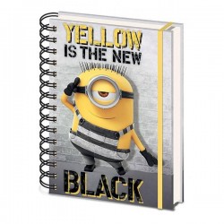 Carnet de Notes Spirales - Yellow is the New Black - Moi, moche et méchant 3