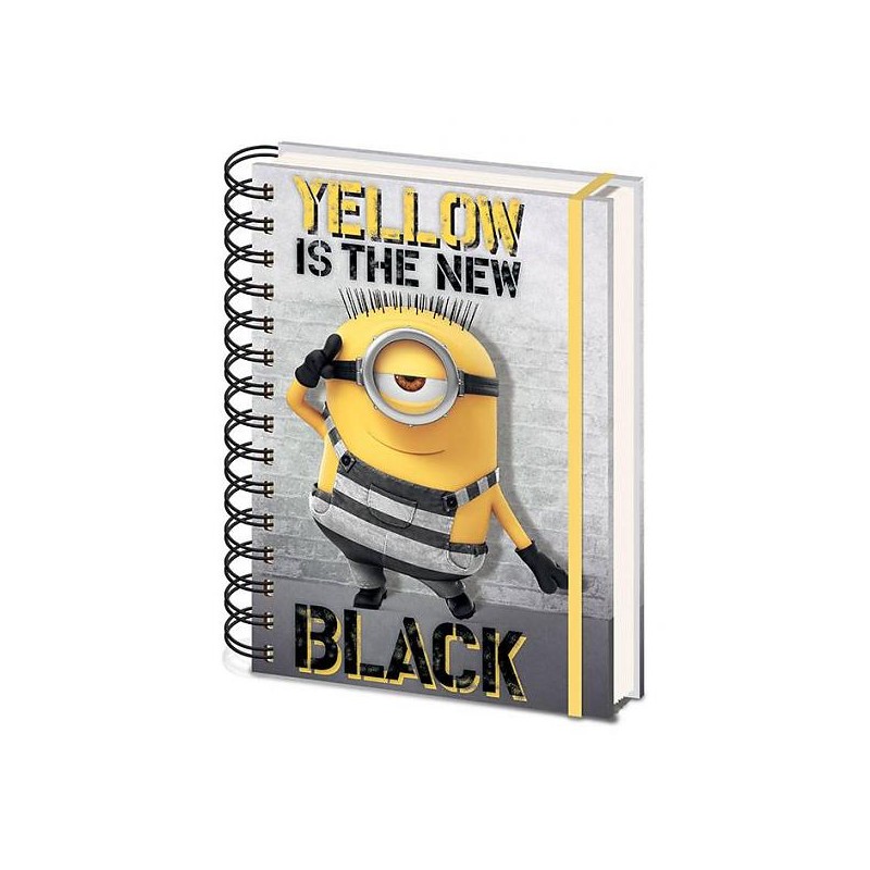 Carnet de Notes Spirales - Yellow is the New Black - Moi, moche et méchant 3