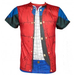 T-Shirt - Sublimation Marty McFly Costume - Retour vers le Futur - M Homme 