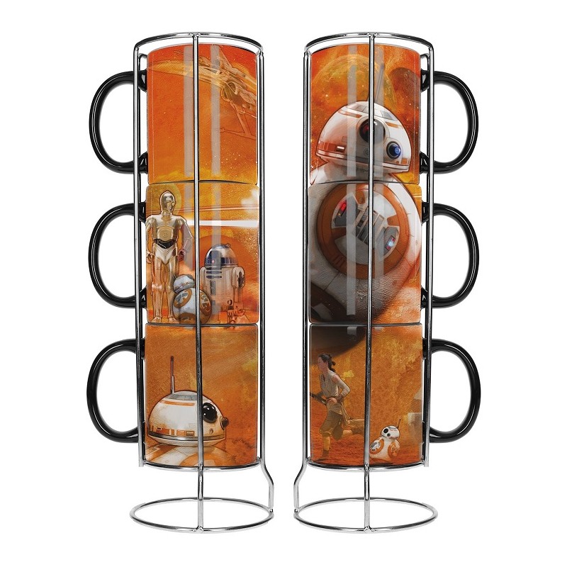 Set mugs - BB8, R2D2 et Droïds - Star Wars 
