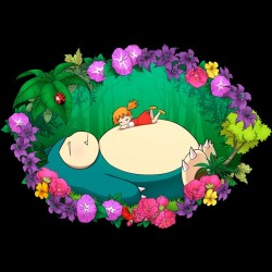 T-shirt - okiWoki - Petite Sièste en Forêt - Pokemon - XL Homme 