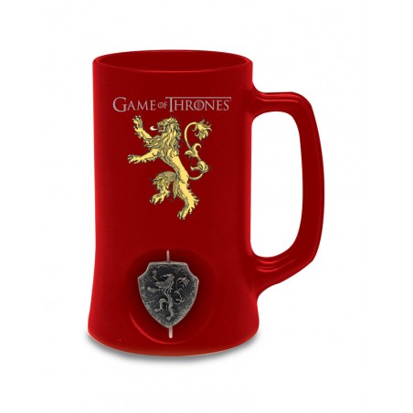 Chope à Bière - Game Of Thrones - "Famille Lannister" - Black - Symbole tournant.