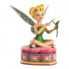 Clochette et Coussin Coeur - Peter Pan - Résine - 11cm