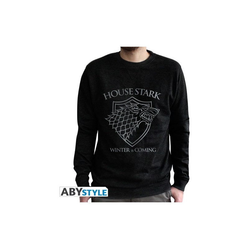 Sweat Vintage - Blason Stark - Game of Thrones - M Unisexe 