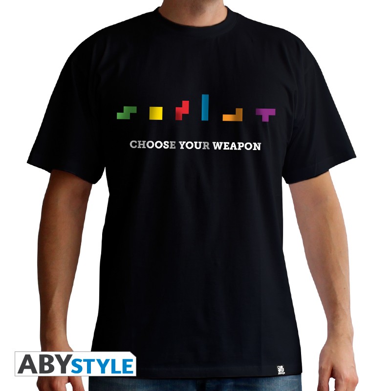 T-shirt Tetris - Choose your weapon - L Homme 