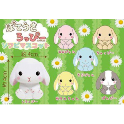 Lapin qui Sifflent - Sofubi Mascot - 4cm - Assortiment de 6