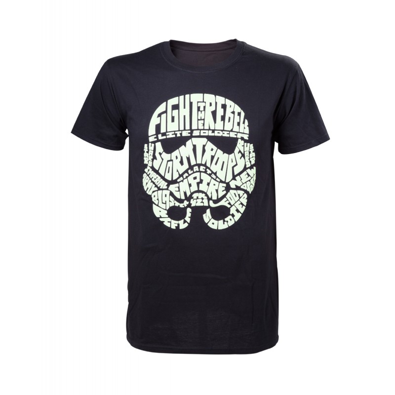 T-shirt Bioworld - Star Wars - Stormtrooper - Phosphorescent - L Homme 