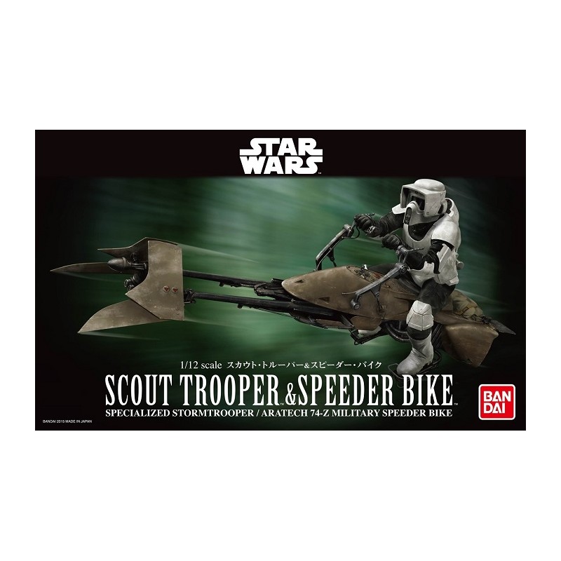 Maquette - Scout Trooper et Speeder Bike - Star Wars - 28cm