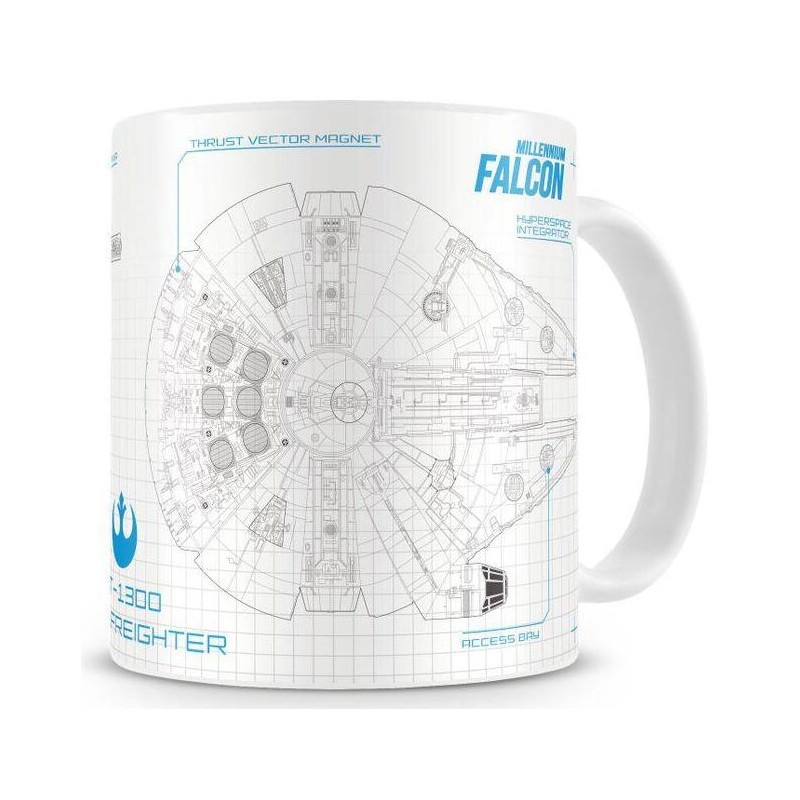 Mug - Millenium Falcon "impression bleu" - Star Wars