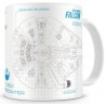 Mug - Millenium Falcon "impression bleu" - Star Wars