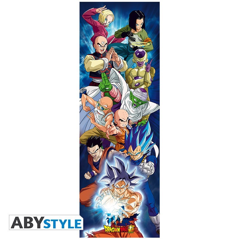 Poster de Porte - Dragon Ball - "Groupe" - Roulé Filmé (53x158cm)