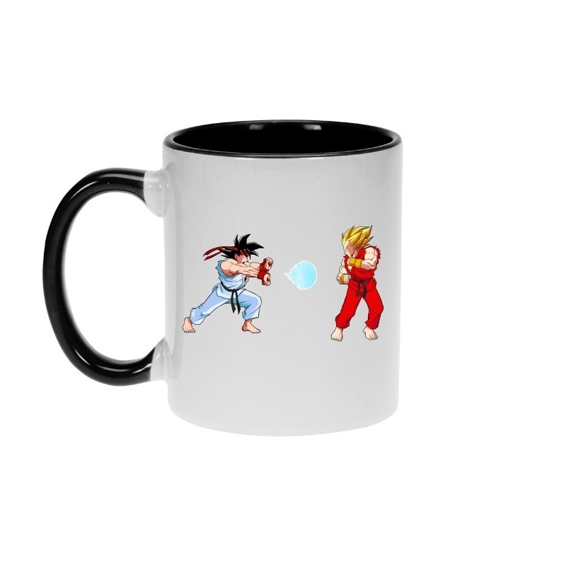 Mug - okiWoki - Kamehamehadoken - Dragon Ball - Fond Noir