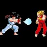 T-shirt - okiWoki - Kamehamehadoken - Dragon Ball - Fond Noir - L Homme 