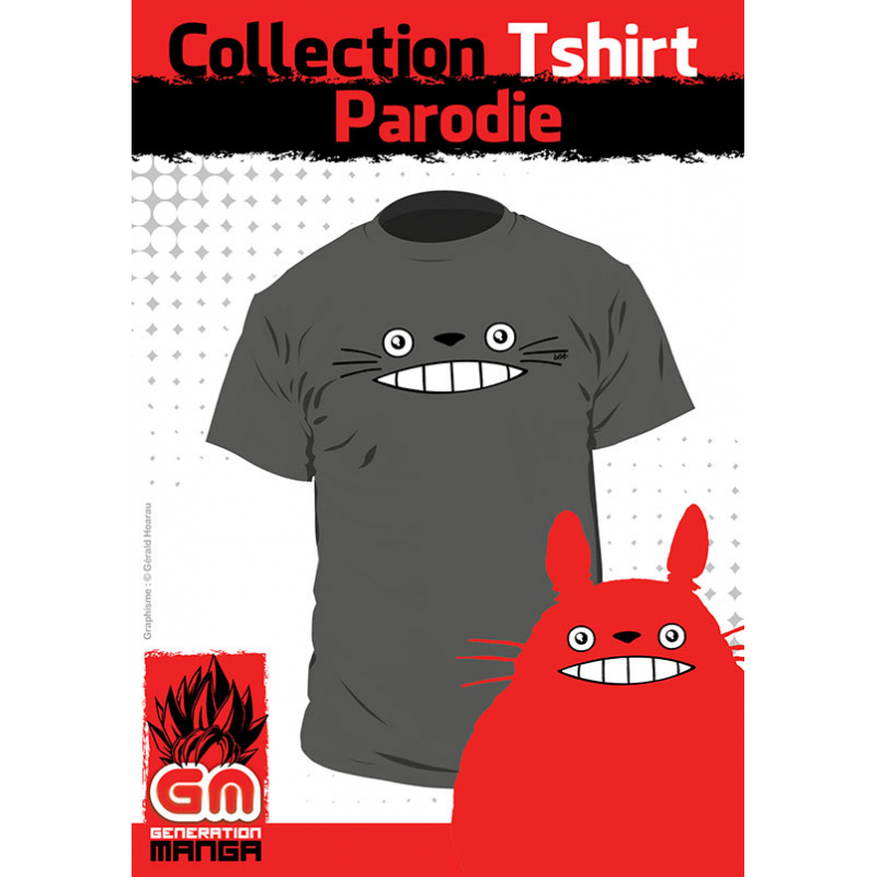 T-shirt Mon Voisin Totoro - Totoro Sourire - Fille - L - L Homme 