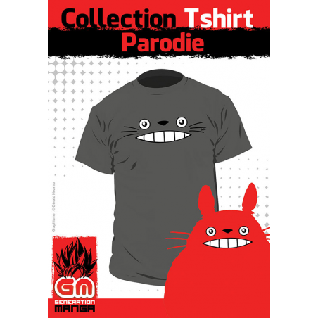 T-shirt Mon Voisin Totoro - Totoro Sourire - Fille - L - L Homme