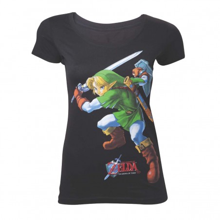T-shirt Bioworld - Zelda Ocarina of Time - L Femme 
