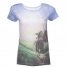 T-shirt Bioworld - Zelda - Link et Epona - XL Fille - XL Femme 