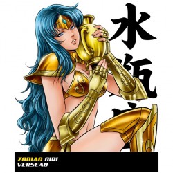 Mug - okiWoki - La Sublime Clara née sous le Signe du Verseau ! - Saint Seiya - Fond Jaune