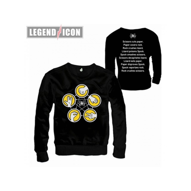 Sweat - Big Bang Theory - Pierre, feuille,... - L - Unisexe 