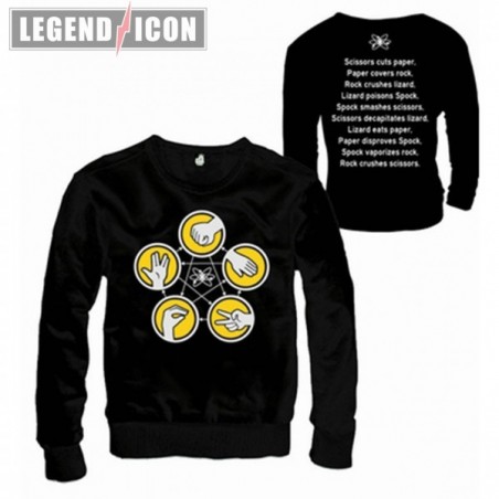 Sweat - Big Bang Theory - Pierre, feuille,... - L Unisexe 