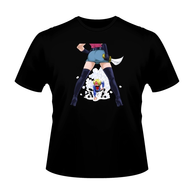 T-shirt - okiWoki - Love Gear - One Piece - Fond Noir - XL Homme 