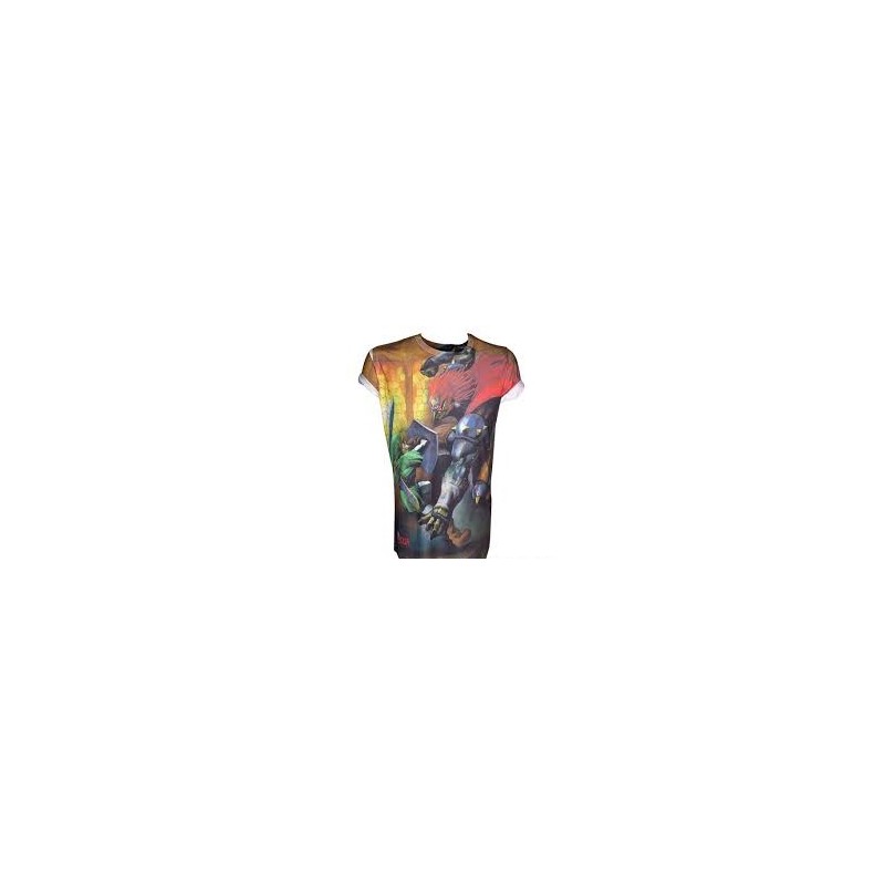 T-shirt Bioworld - Zelda - Link et Ganondorf - L Homme 