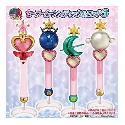 Stylo - Bâton de transformation - Série 3 - Sailor Moon - Assortiment de 4