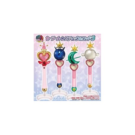 Stylo - Bâton de transformation - Série 3 - Sailor Moon - Assortiment de 4