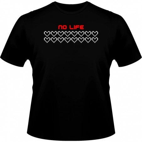 T-shirt - okiWoki - No Life - Nintendo - Fond Noir - M Homme 