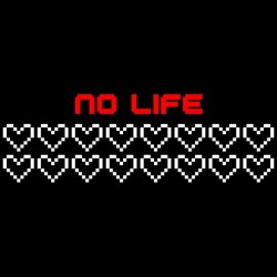 T-shirt - okiWoki - No Life - Nintendo - Fond Noir - M Homme 