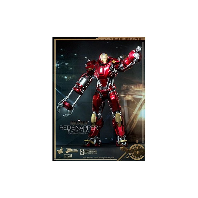 Iron Man 3 - Hot Toys Red Snapper Mk. XXXV - Armor Power Pose Serie