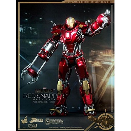 Iron Man 3 - Hot Toys Red Snapper Mk. XXXV - Armor Power Pose Serie