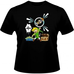 T-shirt - okiWoki - Le Grappin!! - Zelda / Toy Story - Fond Noir - L Homme 