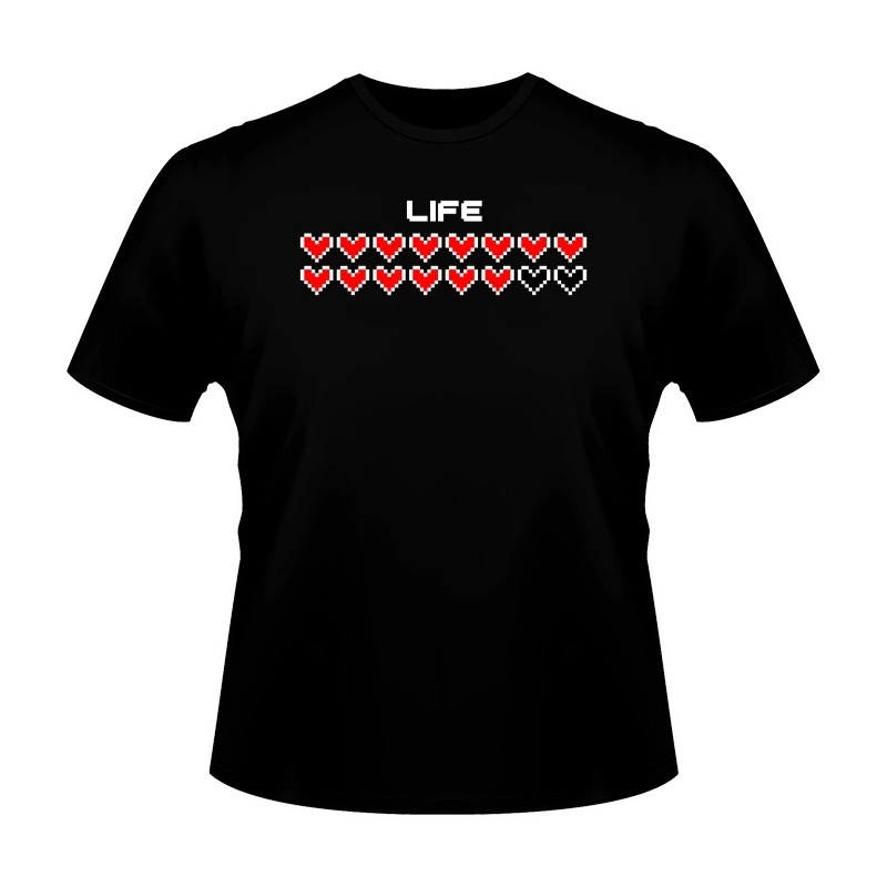 T-shirt - okiWoki - Life - Nintendo - Fond Noir - L Homme 
