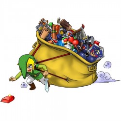 Mug - okiWoki - Paré pour l'Aventure !! (Rubis Rouge) - Zelda - Fond Vert Foncé