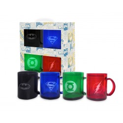 Tasses à café transparente - DC Universe (set de 4)