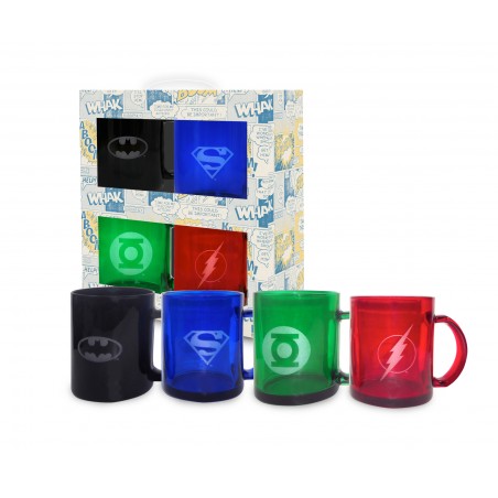 Tasses à café transparente - DC Universe (set de 4)