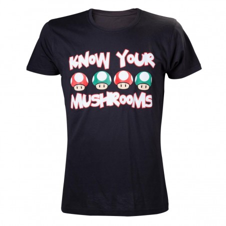 T-shirt Bioworld - Know your Mushrooms - XL Homme