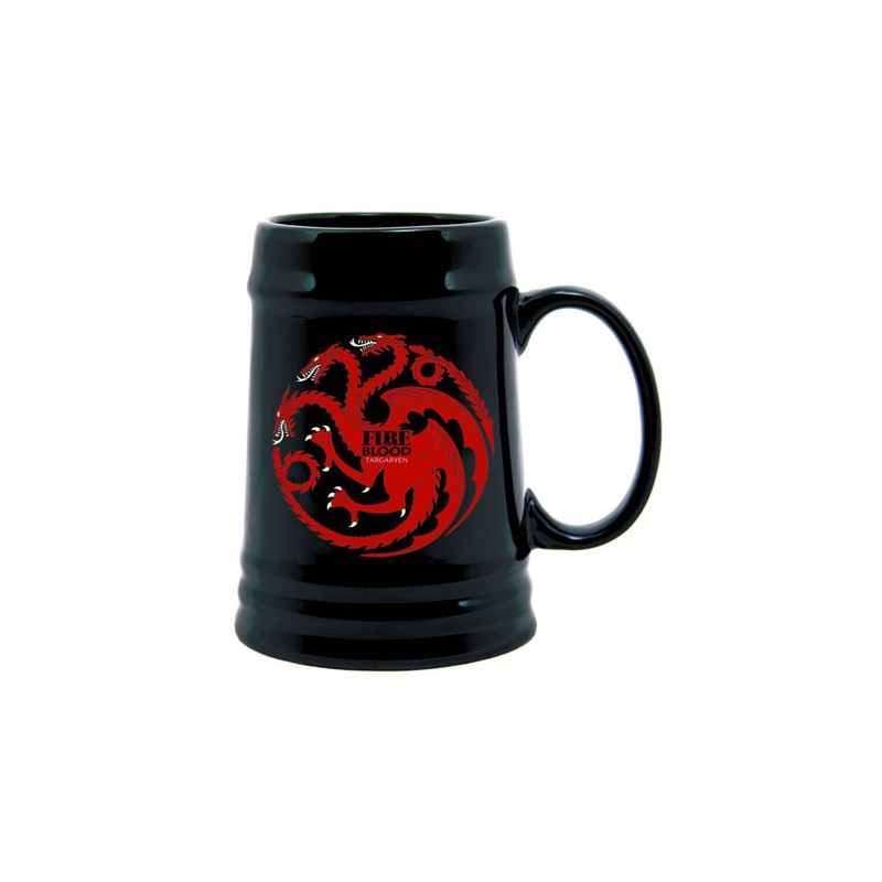 Chope à Bière - Game Of Thrones - "Famille Targaryen " - Black