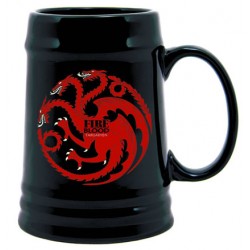 Chope à Bière - Game Of Thrones - "Famille Targaryen " - Black