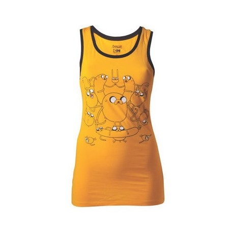 T-shirt Débardeur BioWorld - Adventure Time - Pleins de Jake - S Femme