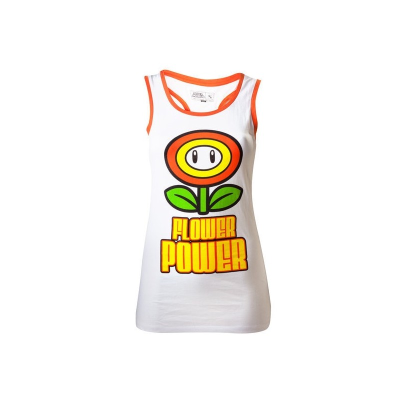 T-shirt Débardeur Bioworld - Nintendo - Flower Power - M Femme 