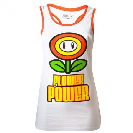 T-shirt Débardeur Bioworld - Nintendo - Flower Power - XL Femme