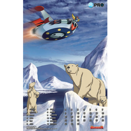 Goldorak - Calendrier métalique - Protect your Planet n°3 "Il protège les ours polaires"