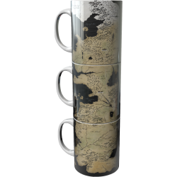 Set mugs - Carte du monde -...