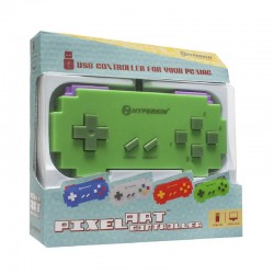 Manette Super Nintendo USB - Pixel Art (Verte)