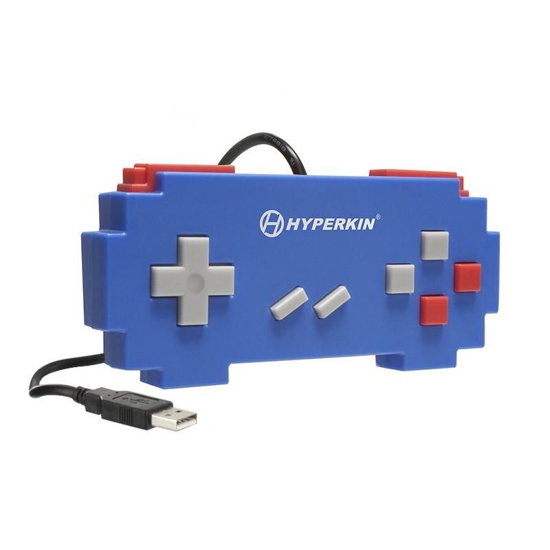 Manette Super Nintendo USB - Pixel Art (Bleue)
