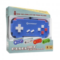 Manette Super Nintendo USB - Pixel Art (Bleue)