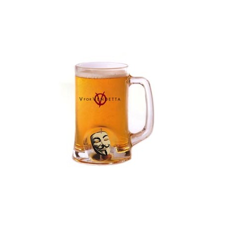 Chope à Bière - Masque Rotatif - V pour Vendetta
